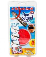 Travel Sewing Kit One Second Needle Miracle Sewing Needles Insta Sewing Kit Tasy To Thread, Scissors, Needles with Side Hole Van Second Needle