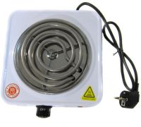 Електрична настільна спіральна плита на одну конфорку Domotec MS-5801 1000W, одноконфорочная електроплита 1000Вт з термостатом на 5 положень