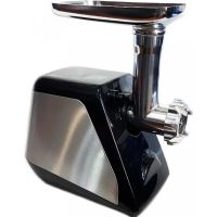 Kitchen Electric Meat Grinder Domotec MS-2022 3000W, Household Electric meat Grinder with sausage and kebbe attachments and a 3000W Homotek Pusher Black