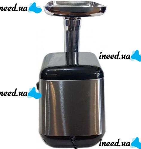 Kitchen Electric Meat Grinder Domotec MS-2022 3000W, Household Electric meat Grinder with sausage and kebbe attachments and a 3000W Homotek Pusher Black