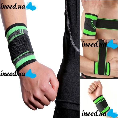 Sibote Wristbands ST-2505 Wrist Support: Elastic Wrist Bandage for Sprains, Wrist Brace with a Securing Strap