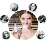 Ультразвуковой аккумуляторный увлажнитель воздуха для кожи лица Nano Mist Soraver с подсветкой, Нано-распылитель с резервуаром для воды 30 мл