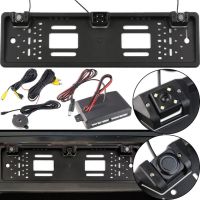 Автомобільна камера заднього виду в рамці номерного знака Car Cam Parking sensor 5429 з парктроніком, Тримач рамка для номера з камерою, Авторамка
