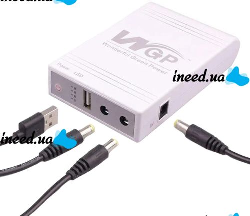 UPS WGP103-5912 UPS Uninterruptible Power Supply for 5V 9V 12V Router, Uninterruptible Power Bank Modem for Protection against unstable power supply