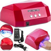 УФ лампа Beauty nail Diamond D-058 CCF + LED 36W для манікюру і педикюру гібридна лампа для сушіння нігтів, гель лаку 36Вт з таймером рожева