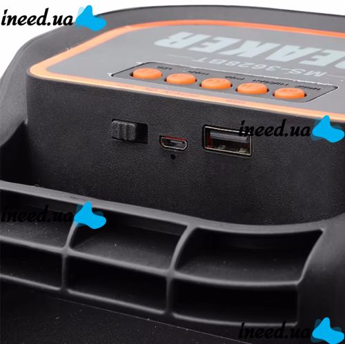Rechargeable Speaker Speaker Bluetooth SPEAKER MS-3629BT with RGB LED Backlight Wireless Bluetooth Speaker System E4109 FM AUX from battery