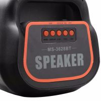 Rechargeable Speaker Speaker Bluetooth SPEAKER MS-3629BT with RGB LED Backlight Wireless Bluetooth Speaker System E4109 FM AUX from battery