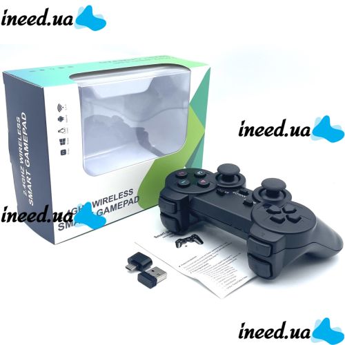 Универсальный беспроводной джойстик для компьютера PC Game World TGZ-706W для ПК и приставок c адаптером