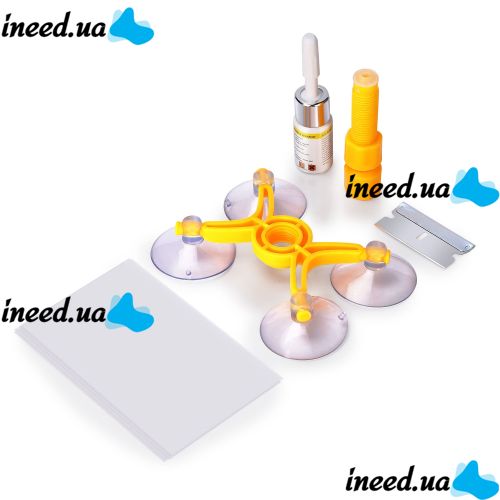 Полный набор для ремонта лобового стекла авто Versachem Windshield Repair Kit средство для удаления трещин и сколов, царапин и повреждений автомобиля