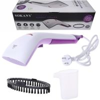 Ручний вертикальний відпарювач Sokany Hand Steamer YG-868 для одягу і штор з насадкою щіткою, Парова праска 1200W для дому, Пароочисник від мережі