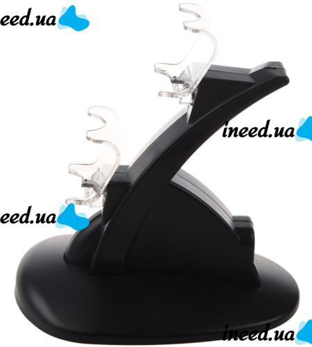 UKC WG-01 Charging Station Stand for 2 Playstation PS4 Slim/Pro Joysticks Charger for backlit joystick gamepads