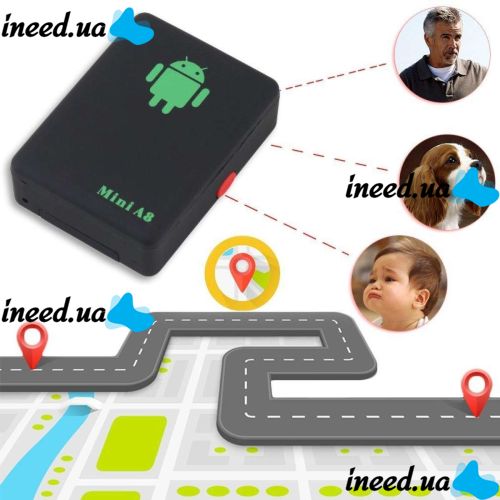 Car GPS Tracker Mini A8 GPRS GSM Locator, GPS Tracker Device for Real-time Car Tracking with SOS Button with 2G A8 Network