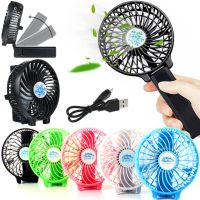 Ручний міні вентилятор Handy Mini Fan WX - 6508 USB акумуляторний настільний вентилятор трансформер зі складною ручкою і знімним акумулятором