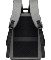 Міський молодіжний Оксфордський рюкзак Bag BG - 40 Сірий для ноутбука 15,6 " дюйма універсальний Чоловічий з USB і портом для навушників 42Х28 см BG40