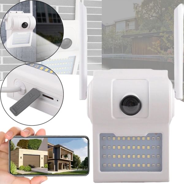 Уличная IP камера видеонаблюдения UKC CAMERA D2 Wi-Fi 2mp с прожектором и удаленным доступом, Камера интерком iCSee с динамиком и микрофоном Белая