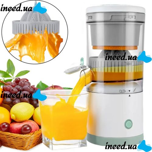 Акумуляторна Ручна міні соковижималка Citrus Juicer YZJ-001 для цитрусових, портативний блендер для ягід і фруктів з USB-зарядкою на акумуляторі