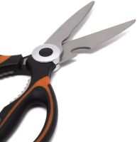 Універсальні кухонні ножиці Onnaaruji Kitchen Scissors KJ01 для нарізання м'яса, риби та овочів, горіхокол з нержавіючої сталі з відкривачкою в чохлі