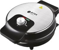 Bitek BT-2214 electric waffle maker for round waffles and thin tubes 3000W round electric waffle maker with non-stick coating from the mains Black