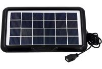 Сонячна панель Cclamp Solar Panel CL-639 4W 6V IP65 портативна батарея з мультикабелем USB для зарядки мобільних пристроїв від сонця 639CL