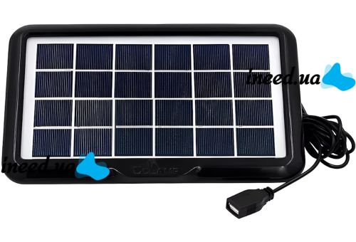Сонячна панель Cclamp Solar Panel CL-639 4W 6V IP65 портативна батарея з мультикабелем USB для зарядки мобільних пристроїв від сонця 639CL