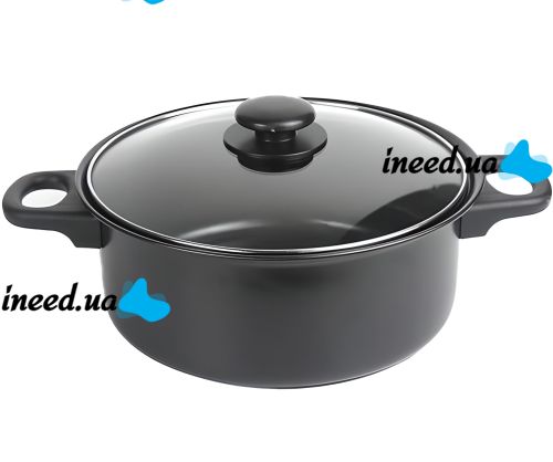Kitchen tableware set 13 in 1 Royal Mark LY-381 with non-stick coating, Set of 13 items pot, frying pan and kitchen utensils 