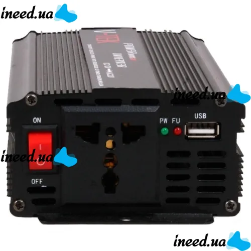 Автомобильный инвертор V-TEK PowerMaxx SSK-5000W 12V-220V от прикуривателя и аккумулятора, Авто преобразователь напряжения тока 12В 5000Вт, Черный