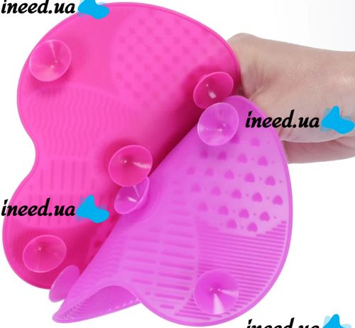 Силіконовий килимок для миття пензликів Brush Spa ручний багаторазовий засіб для очищення макіяжних і косметичних пензлів і щіток для макіяжу