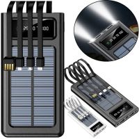 Charger Power bank YM-485 Solar 10000 mAh with a set of cables 4in1 External solar battery Type-C microUSB Lightning
