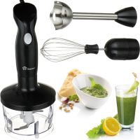Submersible Hand Blender DOMOTEC MS-5103 Black 500W 3 in 1 Universal Black Domotec, Electric whisk, chopper with bowl