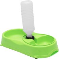Миска для собак і котів Pet Feeder з поїлкою 2 в 1, автоматична Пластикова годівниця для домашніх тварин c дозатором, диспенсером для води