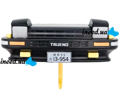 Настінний тримач органайзер для ключів у стилі Toyota Trueno AE86 з LED підсвічуванням фар, Настінна авто ключниця з 1 гачком від батарейок