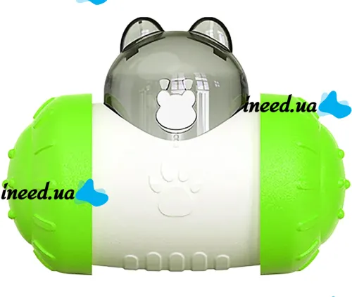 Інтерактивна годівниця дозатор Pet Leakng Toy LY-732 для повільного харчування собак і кішок, іграшка диспенсер AND з отвором для корму для тварин