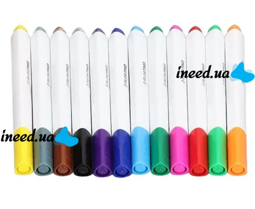 Волшебные маркеры для рисования на воде Floating Pen 12 шт, Детский развивающий набор маркеров для скетчинга фломастеры в кейсе Разноцветные