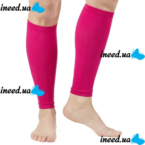 Supportive Compression Leggings Copper Fit Calf Compression Sleeves, Tight-fitting Knee Socks with Calf Fixation, Ankle Support Bandage Pink