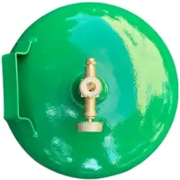 Golden Lion Rudyy SB-605 tourist gas cylinder with a burner of 8 liters 3kg, Household Propane cylinder with piezo ignition and handle GL-2 PK-605 Green