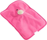 Електрична водяна грілка Hot Water Bag HD-03 для зігрівання рук 500W Плюшева м'яка муфта електрогрілка з підігрівом 34х24 см від мережі рожева