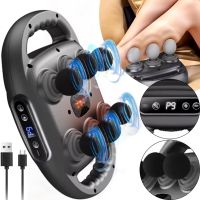 Масажер перкусійний Massage Gun TosWa YM-K60 для масажу всього тіла 6 головок, Ручний акумуляторний 9 режимів 20 швидкостей для м'язів і релаксації