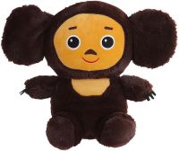 Children's Soft Toy Cheburashka 25 cm Plush Cuddle Pillow Kawaii baby kids with big eyes and ears for Children from 3 years Old Brown