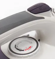 Operatec OP-1005 2200W handheld steam iron with ceramic soleplate and steam regulator for ironing and steaming clothes from mains Purple