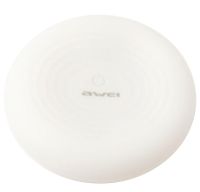 Беспроводное зарядное устройство Awei W7 10W с подсветкой 7 цветов White, Универсальная беспроводная зарядка 10 Вт Авей Белый