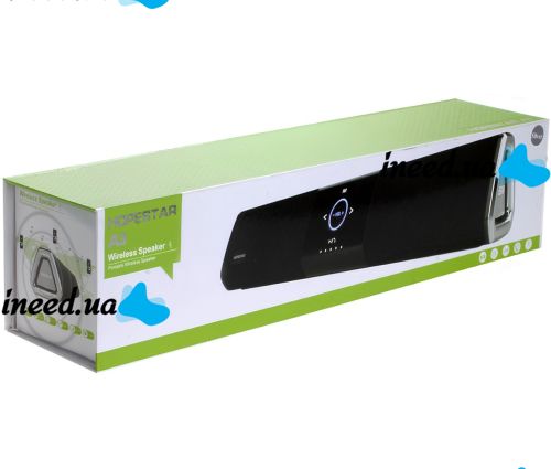 Portable Bluetooth Speaker Hopestar A3 Wireless Rechargeable Bluetooth Speaker with Touch Control and Backlight NFC MP3 AUX USB Black