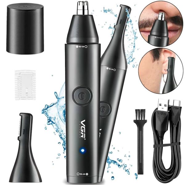 VGR V-613 2 in 1 cordless cordless trimmer VGR V-613 2 in 1 men's nose and ear hair remover razor, beard trimmer and beard trimmer USB