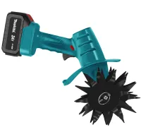 Makita G6685 cordless handheld mini cultivator for loosening and weeding the vegetable garden, cordless electric cultivator with 2 batteries for the garden