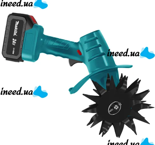 Makita G6685 cordless handheld mini cultivator for loosening and weeding the vegetable garden, cordless electric cultivator with 2 batteries for the garden