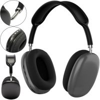 Overhead Wireless Bluetooth Headphones Macaron P9 Max with Aux, Full-size Bluetooth Stereo Headphones with microSD Memory Card Slot, TF Card Black