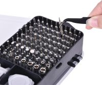 A set of precision screwdrivers and Compass bits CP-PK-115 15 in 1 set of hand tools for electronics repair and spot work with attachments in a case