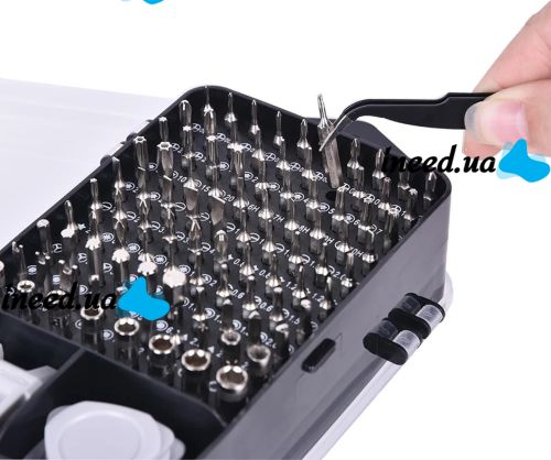 A set of precision screwdrivers and Compass bits CP-PK-115 15 in 1 set of hand tools for electronics repair and spot work with attachments in a case