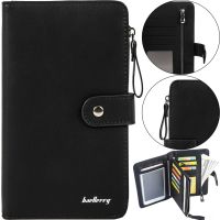 Жіночий гаманець клатч Baellerry Miracle JC224 Black з відділенням для телефону на кнопці, жіноче портмоне на 17 відділень для купюр і монет Чорний