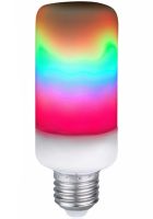LED Decorative Bulb LED Flame Light E27 9W with RGB Corn-shaped Flame Effect in the Cartridge 2200K Color Lamp with Imitation Fire
