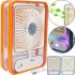Desktop Rechargeable Mini Fan Humidifier Jisulife Holder Fan HF-200 with Backlight Wireless Mini Fan 4 Speeds USB
